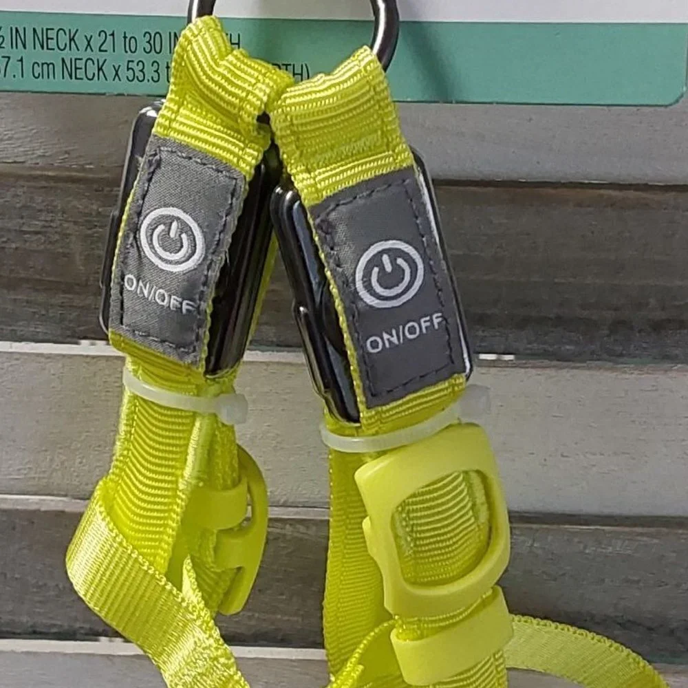 LED Rechargeable Dog Harness Vibrant Green | Boots & Barkley™ | Medium